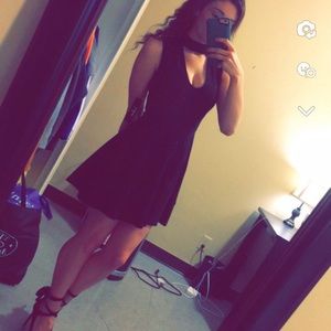 Lulus Black Keyhole Dress
